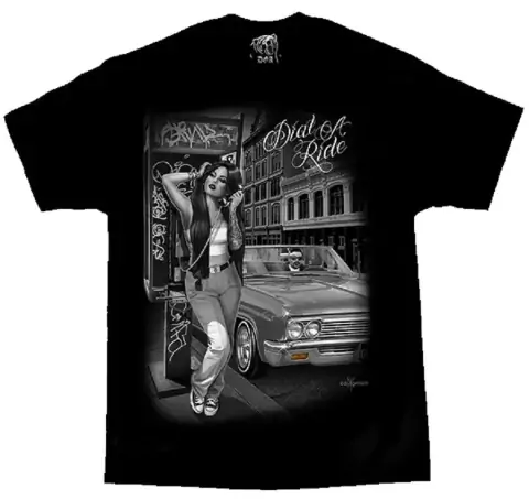 Remera DGA David Gonzales Art DIAL A RIDE Men's Tee