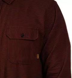 Camisa Sullen Clothing STRIPER FLANNEL - RUST/BLACK en internet