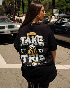 Remera LOWRIDER TRIP STACK BLACK TEE - Travel Store 420