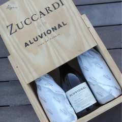 Estuche Madera ZUCCARDI ALUVIONAL LOS CHACAYES 2019 X3 750cc
