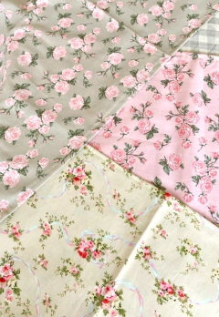 sobre manteles/paños de tela importada shabby chic style - comprar online