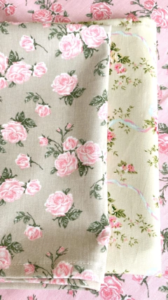 sobre manteles/paños de tela importada shabby chic style