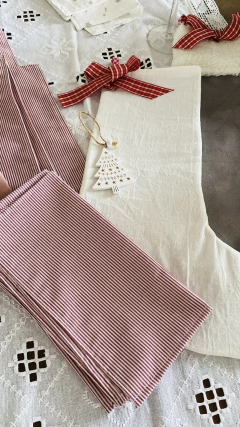 Pack de 6 servilletas rayadas de algodón - comprar online