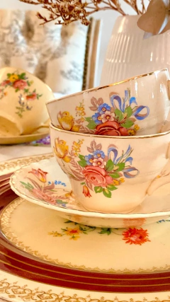 Dúo de té Meakin floral en internet
