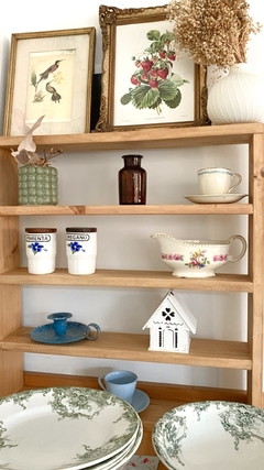 Repisa para tazas en madera - tienda online