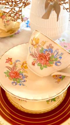 Dúo de té Meakin floral