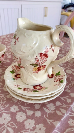 Juego de té de loza japonesa - tres deseos vintage market