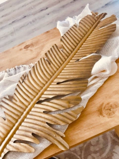 perchero hoja gold - comprar online