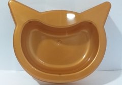 COMEDERO PLASTICO FORMA CABEZA DE GATO - comprar online