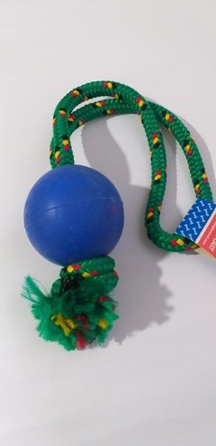 JUGUETE DE SOGA CON PELOTA DE GOMA - PERROS GRANDES - comprar online