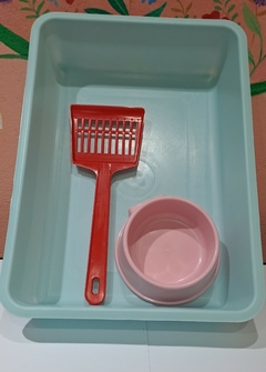 KIT BANDEJA SANITARIA PARA GATOS - MEDIANO