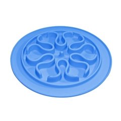 COMEDERO COME LENTO DE SILICONA CELESTE