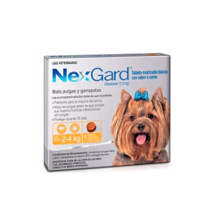 PASTILLA PULGUICIDA Y GARRAPATICIDA NEXGARD. PERROS DE 2 A 4 KILOS