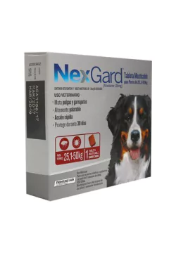 PASTILLA PULGUICIDA Y GARRAPATICIDA NEXGARD. PERROS DE 25.1 A 50 KILOS