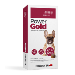 PASTILLA POWER GOLD - PULGUICIDA Y GARRAPATICIDA PERROS DE 4,1 a 10 KILOS - 3 MESES DE PROTECCIÓN