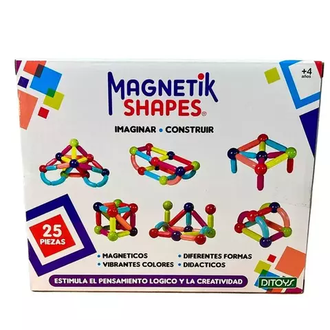 Magnetik Shapes 25 Pcs - Ditoys - comprar online