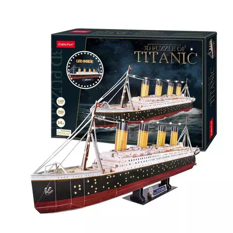 Rompecabezas 3D 266 Piezas Barco Titanic  - Cubic Fun