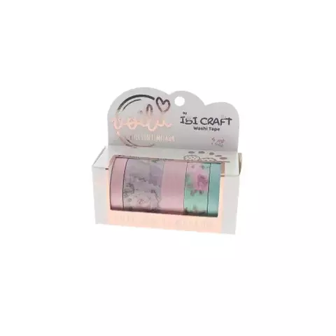 Washi Tape Box 5 Rollos De 4Mts Roses Edition - Ibico