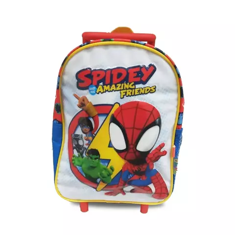 Mochila 12" Con Carro Spidey - Wabro