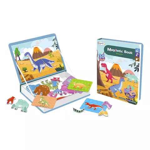 Libro Magnético Puzzle Dinosaurios Magnetic Book