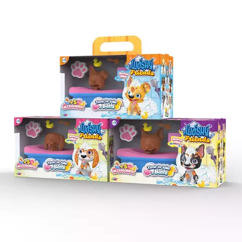 Perritos Sorpresa Con Bañera Washy Friends Modelos Surtidos - Washy Friends