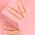 Paper Clip Gigante 10Cm Gold X 4 Marmol - Fw - comprar online