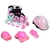 Set De Rollers Con Casco Y Protección Rosa Rave Art. Ik0094