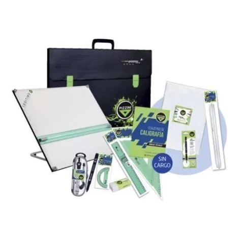 Pizzini Tablero en Maletin con Paralela y Accesorios 40 x 50 Artistica Las Perlas