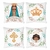 Kit 4 Capas De Almofadas Decorativas Nossa Senhora Aparecida Coroa Cruz Anjo Aquarela - comprar online