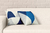 Kit 2 Almofadas Com Enchimento Abstrato Tons Azul