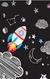 Cortina Tecido Oxford Quarto Infantil Astronauta e Foguete Espaço - 280x220cm na internet