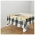 Toalha De Mesa 4 Lugares Feliz Páscoa Casal Coelhos e Flores - 140x140cm