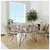 Toalha De Mesa Redonda 4 Lugares Páscoa Família de Coelhos e Flores - 140x140cm
