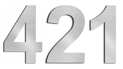 Numero Domiciliario Acero Inoxidable 15cmx4mm