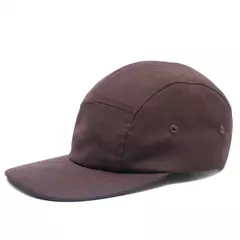 Boné Five Panel Aba Reta - Marrom Tactel - REF 222