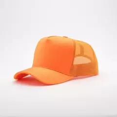 Boné Liso Trucker - Neon Laranja - REF 16