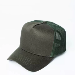 Boné Liso Trucker - Verde Musgo - Ref 183