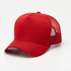 Boné Trucker Liso - Vermelho Quadriculado - REF 388