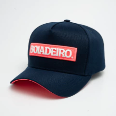 Boné Aba Curva Acrílico Sem Tela - Boiadeiro - Azul Marinho - B003