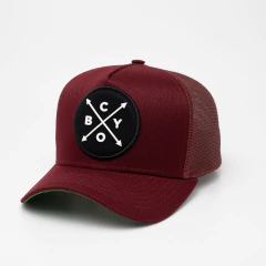 Boné ChoraBoy Aba Curva Trucker - Vinho - REF 394