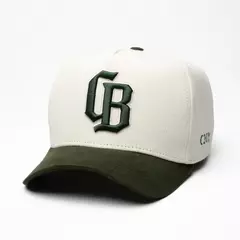 Boné ChoraBoy Aba Curva Sarja- Premium CB - Off White/Verde - REF 297