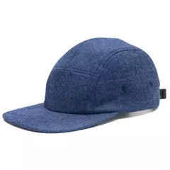 Boné Five Panel Aba Reta - Jeans - REF 225