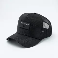 Boné ChoraBoy Aba Curva Trucker- Premium - Preto Brilhante - REF 28