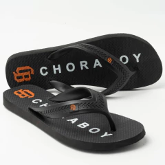 Chinelo ChoraBoy Unissex - Preto/Laranja - REF 610