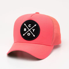 Boné ChoraBoy Aba Curva Trucker - Rosa Neon- REF 393