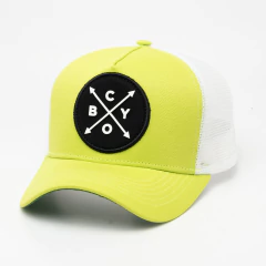 Boné ChoraBoy Aba Curva Trucker - Verde Limão - REF 254