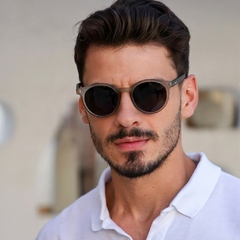 Óculos de sol ChoraBoy - Redondo Barcelona - Cinza Escuro