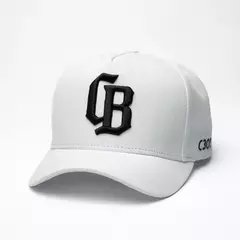 Boné ChoraBoy Aba Curva Acrílico - Premium CB - Branco/Preto - REF 299