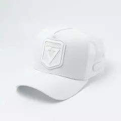 Boné Aba Curva Trucker - Vem Tranquilo - Branco - REF 203