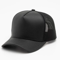 Boné Trucker Liso - Couro PU - REF 370